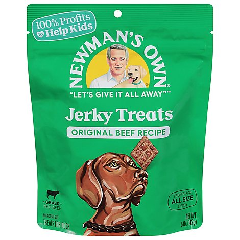 Newmans Own Dog Treat Beef Jerky Original Recipe Pouch - 5 Oz