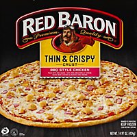 Red Baron Pizza Thin & Crispy BBQ Recipe Chicken - 14.97 Oz - Image 2