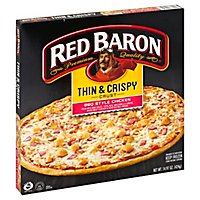 Red Baron Pizza Thin & Crispy BBQ Recipe Chicken - 14.97 Oz - Image 1