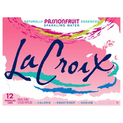 LaCroix Sparkling Water Core Passionfruit 12 Count - 12 Oz
