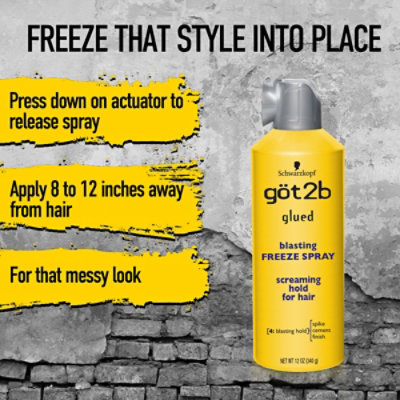 Got2b Glued Blasting Freeze Hairspray - 12 Oz - Image 5