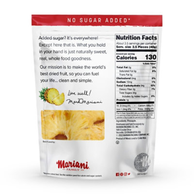 Mariani Pineapple Chunks Dried - 6 Oz - Image 6