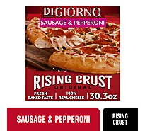 DIGIORNO Pizza Rising Crust Sausage & Pepperoni Frozen - 30.3 Oz