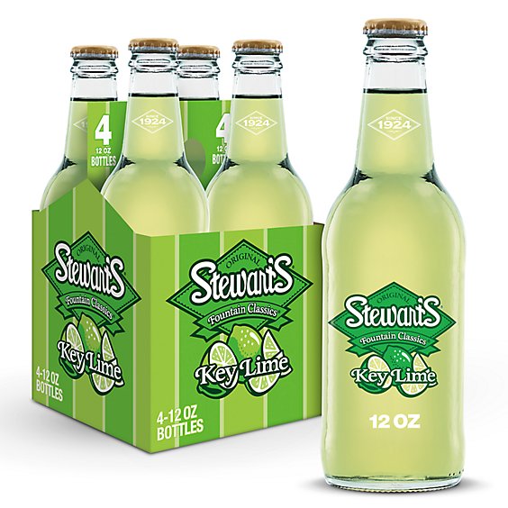 Stewarts Made With Sugar Key Lime Bottle - 4-12 Fl. Oz.