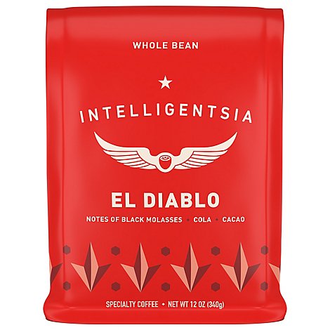 Intelligentsia El Diablo Dark Roast Direct Trade Whole Bean Coffee Bag - 12 Oz