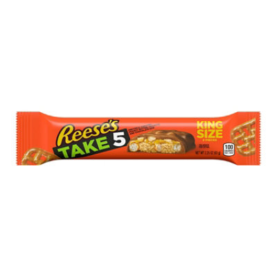 Reeses Take 5 Pretzel Peanut And Chocolate King Size Candy Bar - 2.25 Oz - Image 1