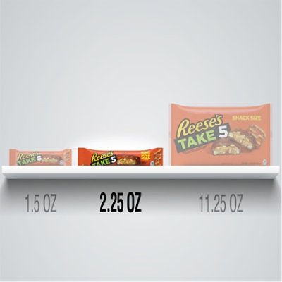 Reeses Take 5 Pretzel Peanut And Chocolate King Size Candy Bar - 2.25 Oz - Image 5