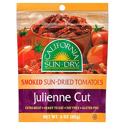 California Sun Dry Tomatoes Smoked Julienne - 3 Oz - Image 1