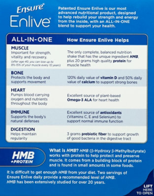 Ensure Enlive Advanced Meal Replacement Shake Ready To Drink Strawberry - 4-8 Fl. Oz. - Image 3