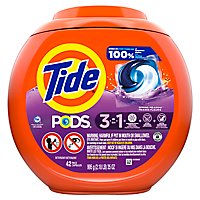 Tide PODS Spring Meadow Liquid Laundry Detergent Pacs - 42 Count - Image 3