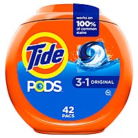 Tide PODS Original Scent Liquid Laundry Detergent Pacs - 42 Count - Image 2