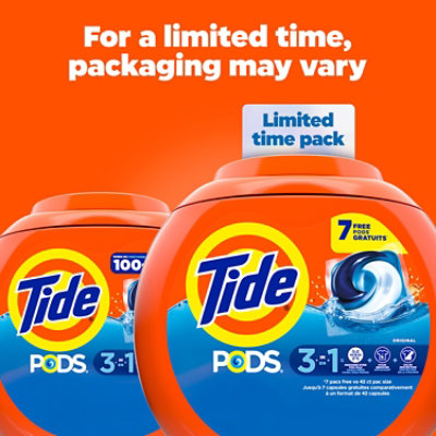 Tide PODS Original Scent Liquid Laundry Detergent Pacs - 42 Count - Image 2