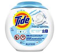 Tide PODS Laundry Detergent Liquid Pacs Free & Gentle - 42 Count