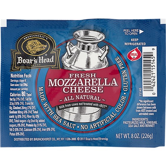 Boars Head Fresh Mozzarella Ball - 8 Oz
