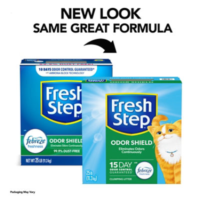 Fresh Step Odor Shield Scented Clumping Cat Litter With Febreze Freshness - 25 Lbs - Image 3