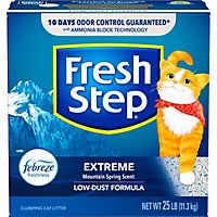 Fresh Step Extreme Mountain Spring Scented Clumping Litter With Febreze - 25 Lb - Image 1
