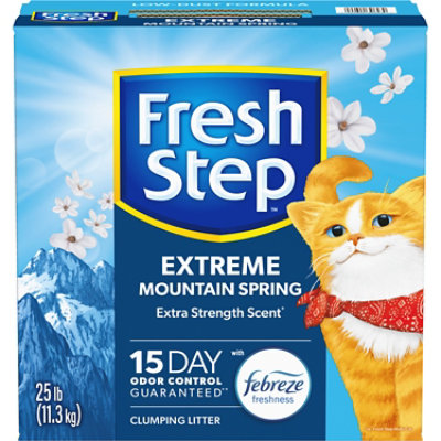 Fresh Step Cat Litter Clumping Extreme Mountain Spring - 25 Lb