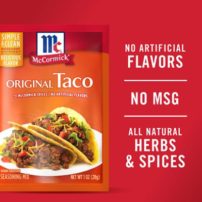 McCormick Original Taco Seasoning Mix  - 1 Oz - Image 2