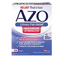 AZO Urinary Pain Relief Maximum Strength Tablets - 24 Count
