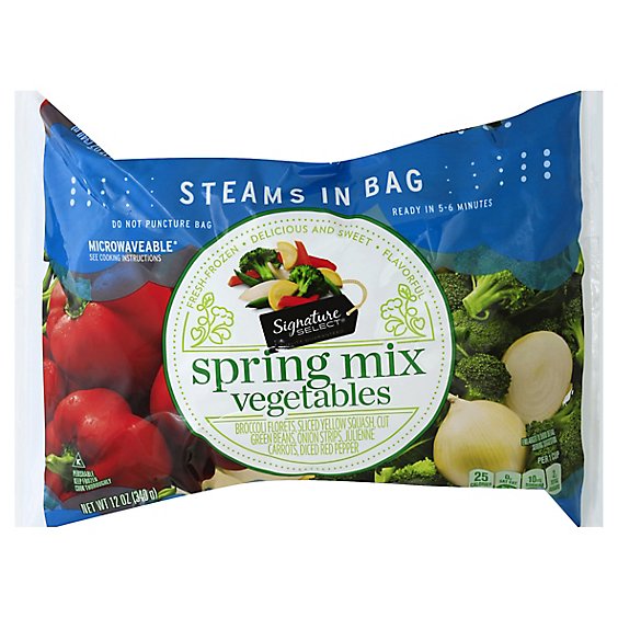 Signature SELECT Vegetables Spring Mix Steam In Bag - 12 Oz
