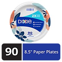 Dixie Everyday Paper Plates Printed 8 1/2 Inch - 90 Count - Image 1