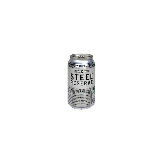 Steel Reserve High Gravity Lager Beer Can 8.1% ABV - 12 Fl. Oz.