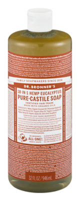 Dr. Bronners Liquid Soap Pure-Castile 18-In-1 Hemp Eucalyptus - 32 Fl. Oz. - Image 1