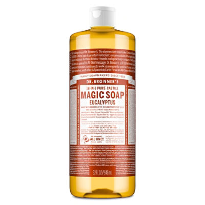 Dr. Bronners Liquid Soap Pure-Castile 18-In-1 Hemp Eucalyptus - 32 Fl. Oz. - Image 1