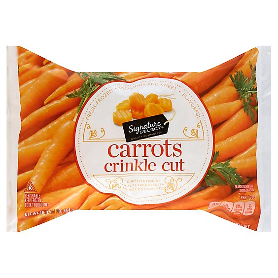 Signature SELECT Carrots Crinkle Cut - 16 Oz