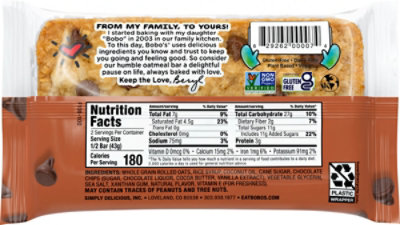 Bobos Oat Bars Bar Oat Chocolate - 3 Oz - Image 5