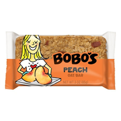 Bobos Oat Bar Peach - 3 Oz - Image 1