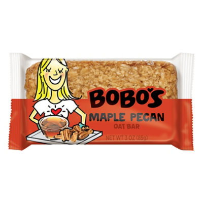 Bobos Oat Bar Maple Pecan - 3 Oz - Image 1