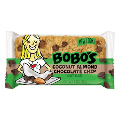 Bobos Oat Bars Choc Almond Gf - 3 Oz - Image 1