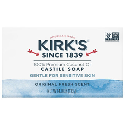 Kirks Soap Bar Castile Original Coco - 4 Oz - Image 1