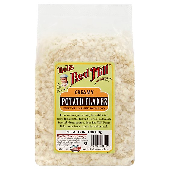 Bobs Red Mill Potato Flakes Creamy Instant Mashed Potatoes - 16 Oz