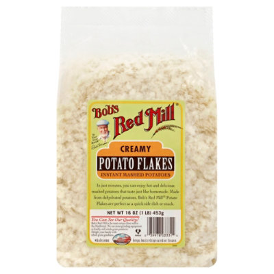  Bob's Red Mill Instant Mashed Potatoes Creamy Potato Flakes,  16-ounce : Grocery & Gourmet Food