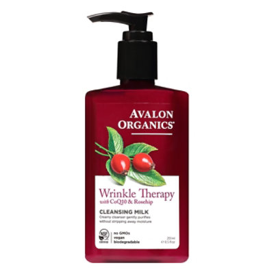 Avalon Organics Wrinkle Therapy With Coq10 Cleansng Creme - 8.5 Oz
