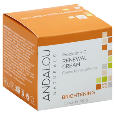 Andalou Naturals Probiotic + C Brightening Renewal Cream - 1.7 Oz