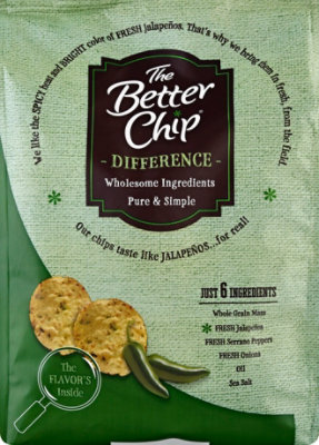 The Better Chip Jalapeno Whole Grain Chips - 6.4 Oz - Image 6