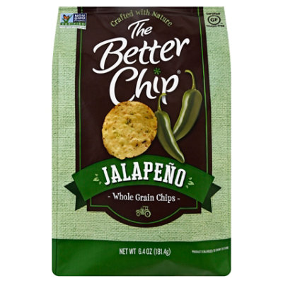 The Better Chip Jalapeno Whole Grain Chips - 6.4 Oz