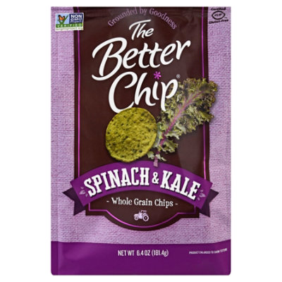 The Better Chip Spinach & Kale Whole Grain Chips - 6.4 Oz - Image 3