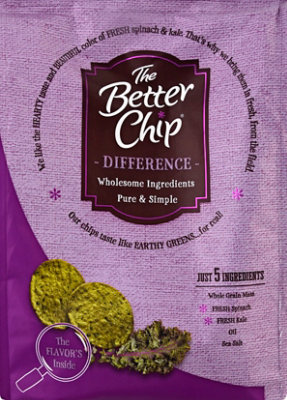 The Better Chip Spinach & Kale Whole Grain Chips - 6.4 Oz - Image 6