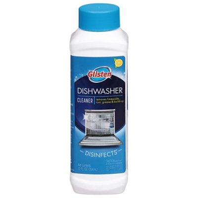 Glisten Dishwasher Magic Machine Cleaner Lemon Scent Bottle - 12 Fl. Oz. - Image 1