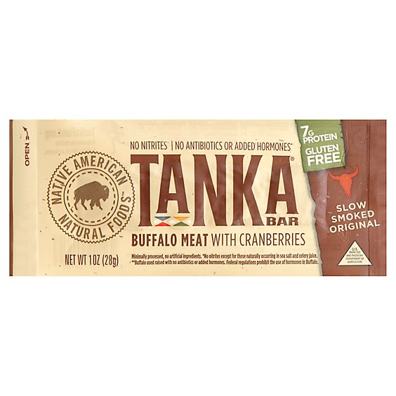 Tanka Bar Buffalo Meat Cranberry - 1 Oz