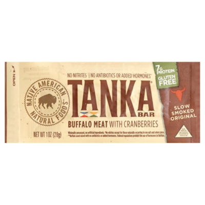 Tanka Bar Buffalo Meat Cranberry - 1 Oz - Image 1