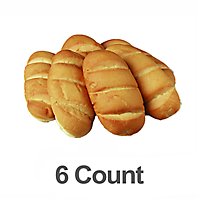 Bakery Rolls Hoagie - 6 Count - Image 1