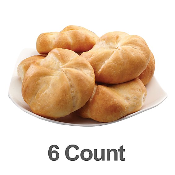Bakery Rolls Kasier - 6 Count