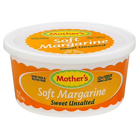 Mothers Margarine Soft Unsalted - 16 Oz