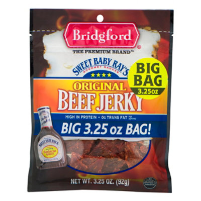 Bridgford Sweet Baby Rays Beef Jerky Original - 3.25 Oz - Image 1