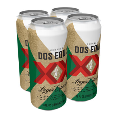 Dos Equis Mexican Lager Beer Cans - 4-16 Fl. Oz. - Image 1